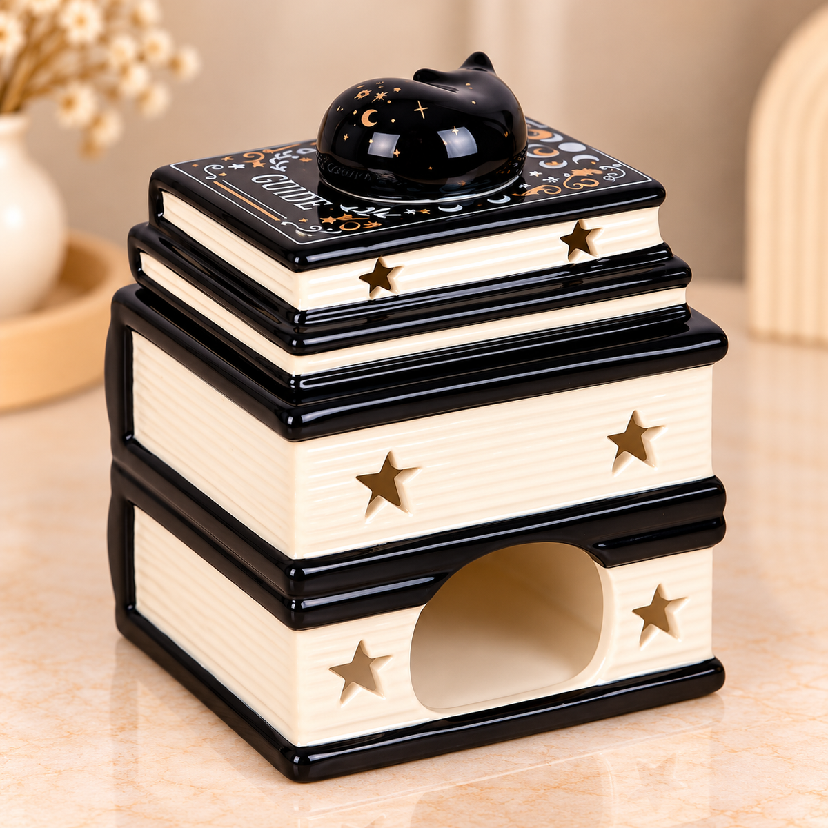 Cat Magick Book Stack Burner