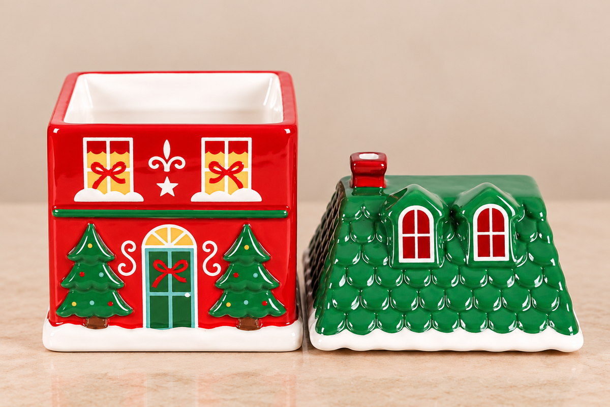 Red Christmas House Burner