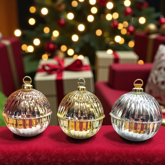 Bauble Trio Set - Rose Gold, Gold & Silver