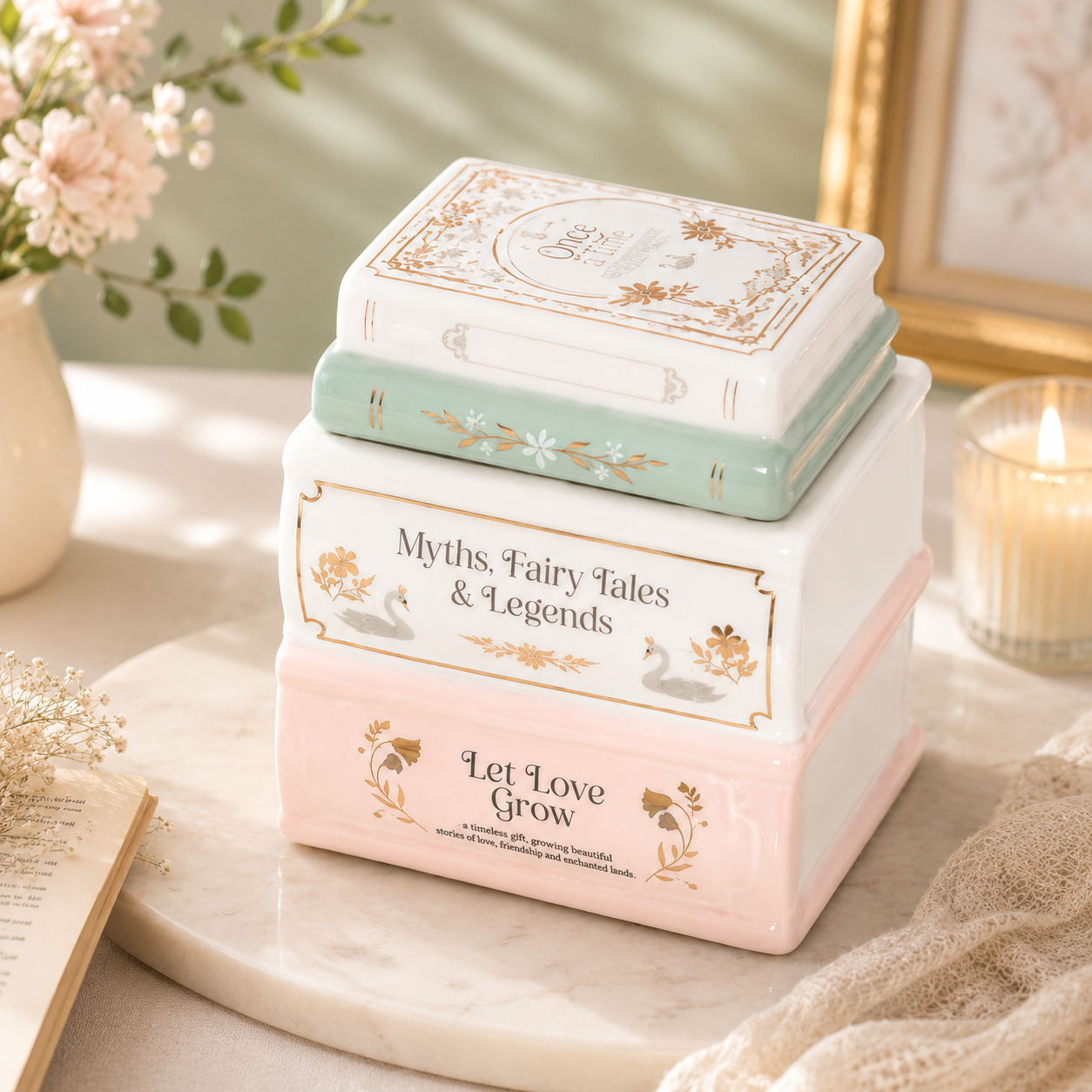 Book Stack Fairytale Oil/Wax Burner