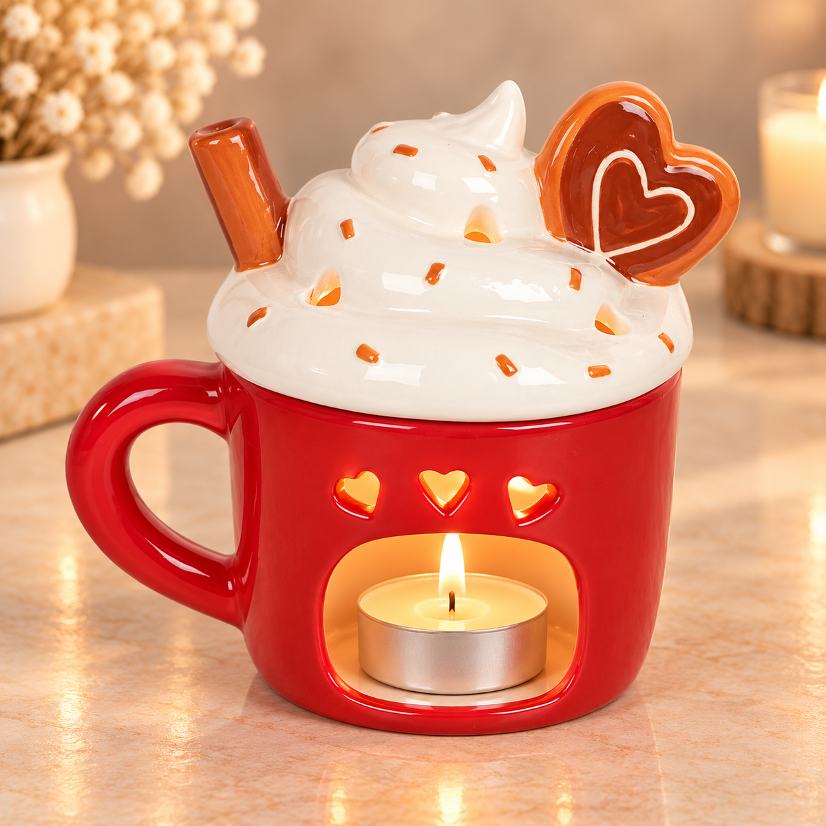 Hot Chocolate Mug Shaped Burner