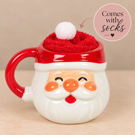 Jolly Santa Mug & Socks Set