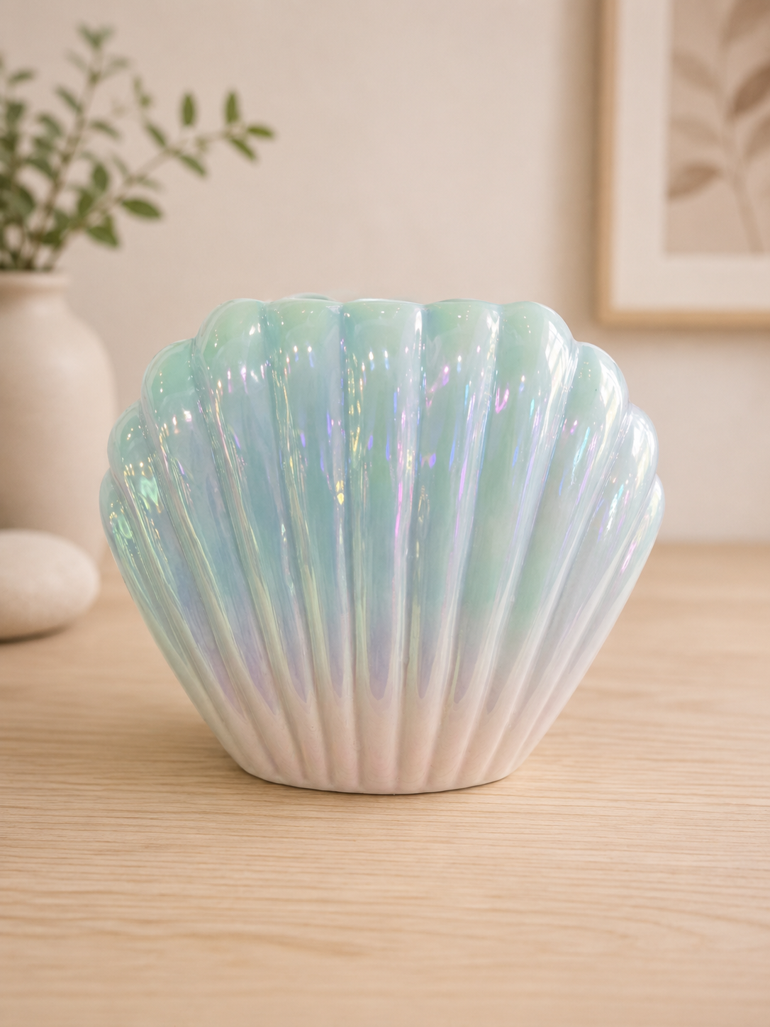 Iridescent Shell Wax & Oil Burner