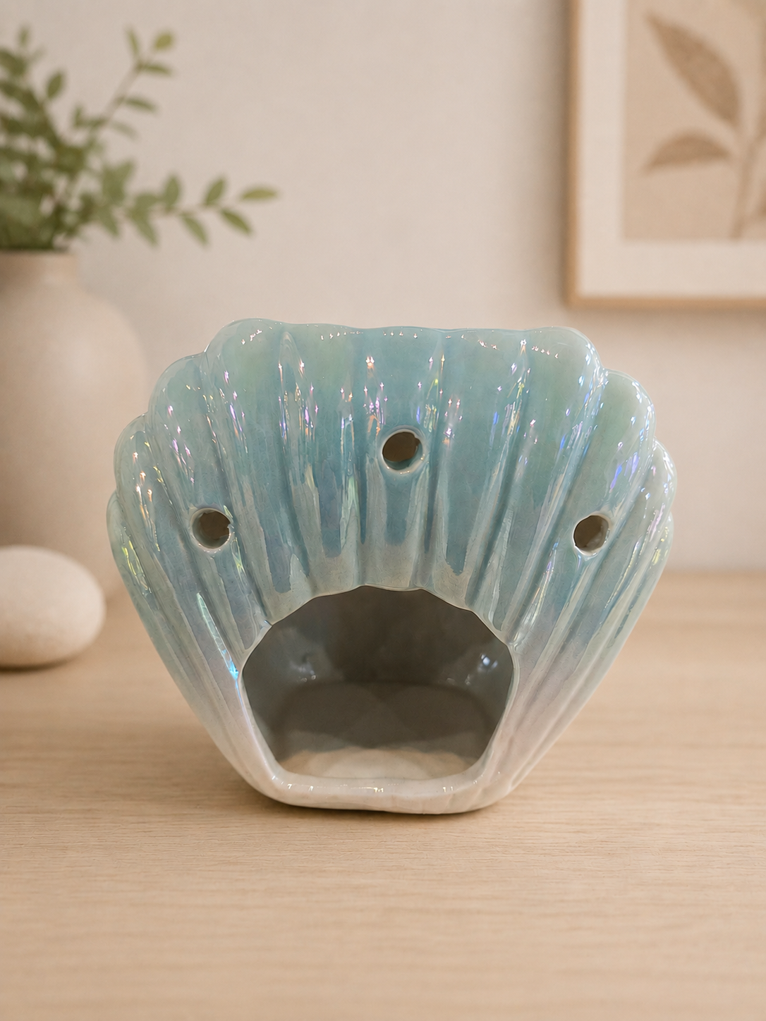 Iridescent Shell Wax & Oil Burner