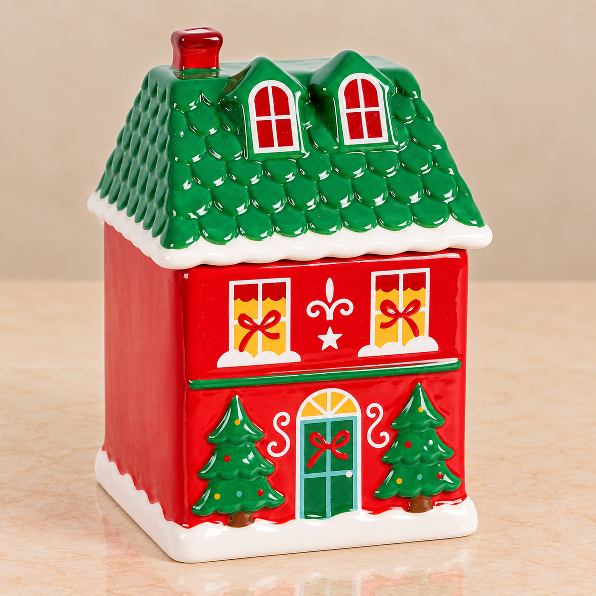 Red Christmas House Burner
