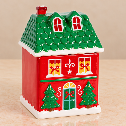 Red Christmas House Burner